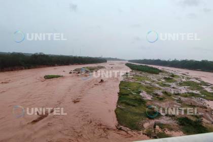Registran crecidas de ríos por intensas lluvias en Santa Cruz y el Searpi está en alerta