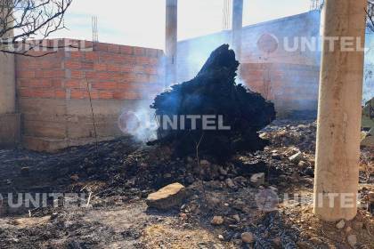 Un adulto mayor muere tras quedar atrapado en medio de un incendio de pajonales