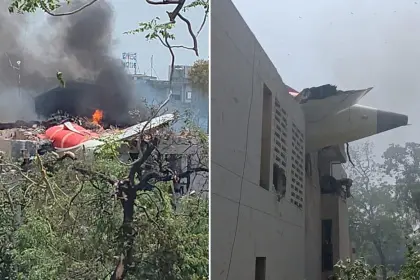 Un avión se estrella con más de 240 personas a bordo a solo minutos de haber despegado