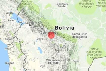 Cochabamba: Un sismo de 4.0 se registró la noche del domingo con epicentro en Quillacollo