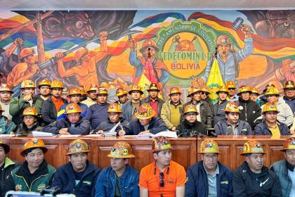 Mineros de La Paz se declaran en emergencia y dan 48 horas al Gobierno para atender sus demandas