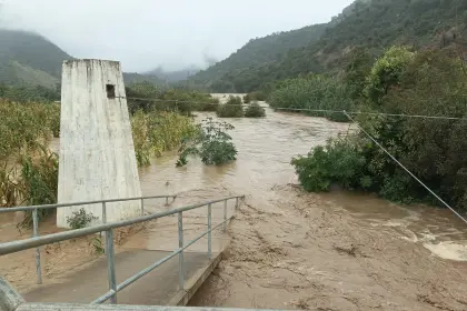 En Omereque, el desborde del río dañó cultivos y afectó a más 1.000 familias