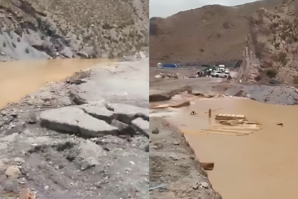 Carretera internacional Bolivia - Chile permanece cerrada por daños en la ruta tras intensas lluvias 