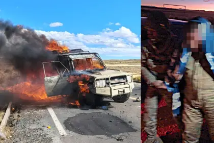 Contrabandistas secuestraron a militar y quemaron su patrulla en una emboscada en Oruro, reporta el Gobierno