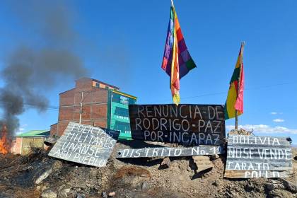 “EEUU está vigilando” la situación en Bolivia y pide no permitir que el narcoterrorismo en la región vuelva a imponerse