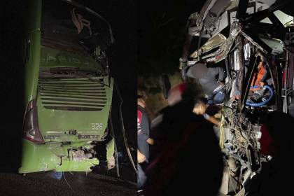 Dos muertos tras choque de dos flotas en la vía Yacuiba - Santa Cruz, en un bus regresaba de Argentina un grupo de cumbia