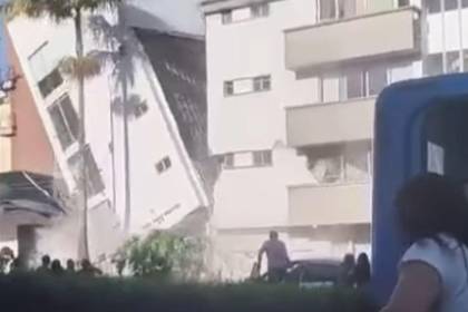 Video: Edificio colapsa tras fuerte temblor de magnitud 7,4 en Colombia