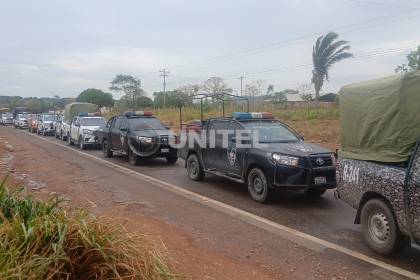 Avasallamiento: Contingente policial llega a Guarayos y abogado denuncia que son alrededor de 15.000 hectáreas afectadas