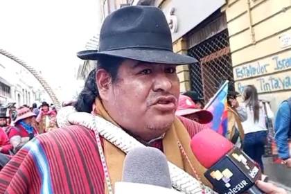 Reportan la aprehensión de Vicente Salazar, el líder de los campesinos Túpac Katari