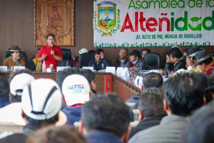 Fejuve de El Alto conmina al director del INE a ir a la Asamblea de la Alteñidad y responder preguntas