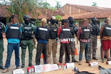 Presentan a siete extranjeros vinculados con ola de crímenes en San Ignacio de Velasco