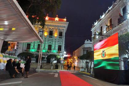 Sucre concentra los actos por el Bicentenario y se prevé que Arce se dirija al país desde La Casa de la Libertad