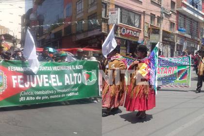 Caos en La Paz: Campesinos marchan contra el Gobierno; la Alteñidad se moviliza para pedir la detención de Evo y rechazar los bloqueos