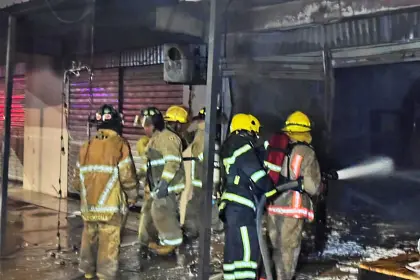 Se registra una fuerte explosión e incendio en la zona norte de Santa Cruz