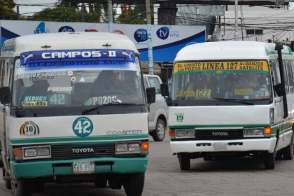 Los micros vuelven a las calles de Santa Cruz de la Sierra tras el paro por el diésel y el pasaje