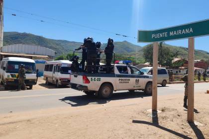 Al menos 10 bloqueadores fueron aprehendidos tras operativo en Mairana