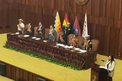 Sesión de Honor en la ALD por la gesta libertaria paceña se realiza con la presencia de Paz y ministros de Estado