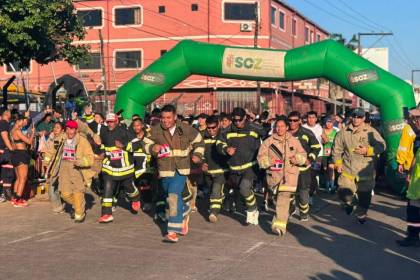 ¡Por una noble causa!, se realizó la carrera en apoyo a los bomberos voluntarios