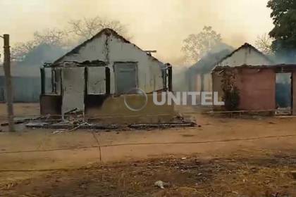 Comunario provoca un incendio y seis casas son consumidas por las llamas