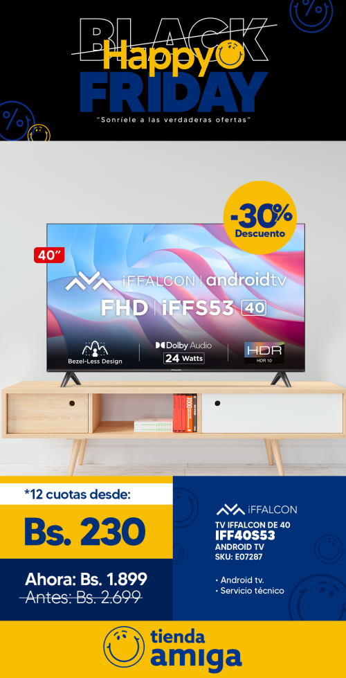 Tienda Amiga: TV IFFALCON 40