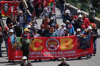 COB acusa al TSE de “enterrar el balotaje” en La Paz y advierte con salir a las calles