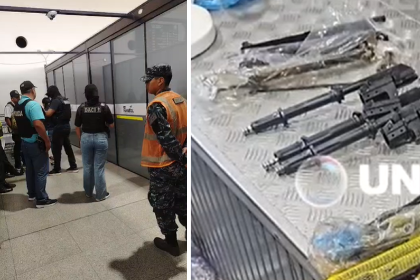 Hallan “armas de grueso calibre” en el aeropuerto Viru Viru y Fiscalía confirma aprehensión de dos personas
