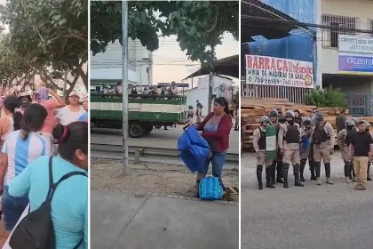 Ambulantes se resisten al orden en operativo de la Gendarmería realizado en el Plan Tres Mil