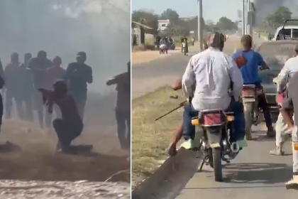 Videos muestran a sujetos con armas de fuego durante enfrentamientos por desbloqueo en San Julián