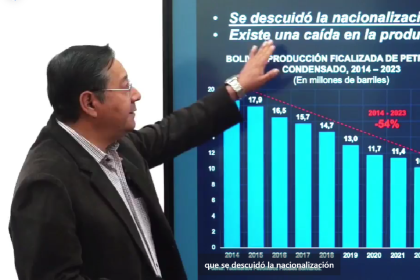 Arce atribuye la falta de dólares al millonario gasto de la subvención de combustibles y apunta a Evo por la falta de exploración