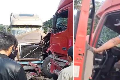 “¿Para qué tomas? Mira lo que has ocasionado”, el reclamo a un camionero tras un choque en la ruta nueva Cochabamba-Santa Cruz 