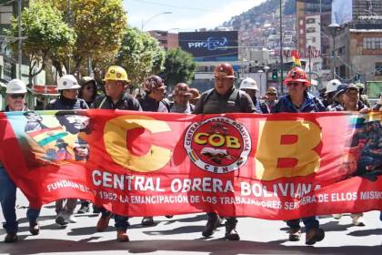 A días de la marcha evista, la COB convoca a un ampliado nacional este jueves