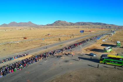 La marcha evista se aproxima a El Alto; el Gobierno considera que tiene un fin “político de desestabilización”
