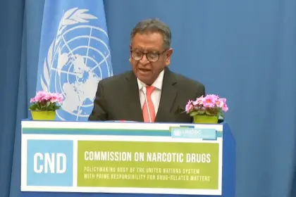 Bolivia pide en Viena cooperación internacional para “desmantelar la financiación del narcotráfico”