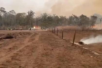 Fegasacruz: Incendios amenazan al crecimiento del hato bovino y se encienden las alarmas