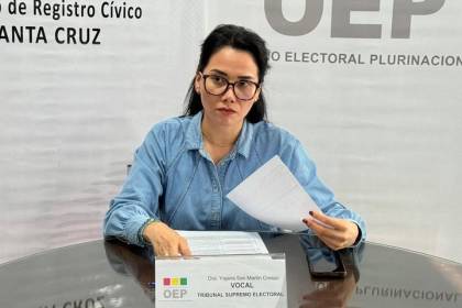 Yajaira San Martín regresa al TED de Santa Cruz como vocal electoral tras ser designada por el presidente Paz