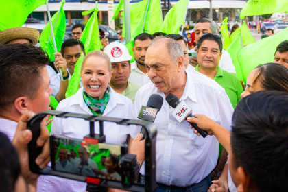 Otto Ritter y Angélica Sosa, los candidatos de Santa Cruz Para Todos en las subnacionales