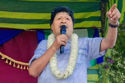 Evo envía un mensaje al líder de la Federación Túpac Katari aprehendido en La Paz