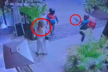 Video: El momento en que pistoleros disparan contra la activista Nadia Beller