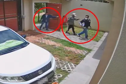 Ladrones cortan la electricidad de una casa para evitar las cámaras de seguridad pero quedaron grabados