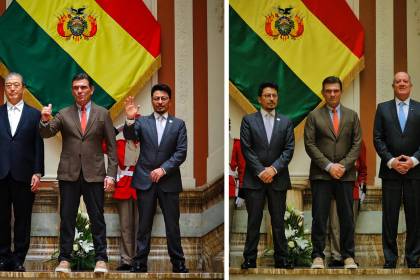 Paz apunta a “romper el enclaustramiento” tras entrega de credenciales a embajadores de Perú y Japón