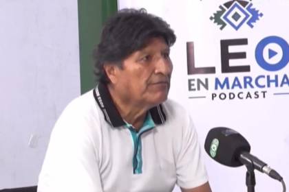 Evo dice que el Gobierno tiene un “plan para destrozar al trópico” y convoca a una reunión de emergencia en Lauca Ñ