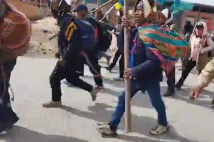 Marchistas de Potosí y Cochabamba llegan a La Paz con palos y dicen que buscan la renuncia de Paz