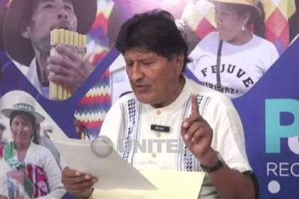 Evo Morales: “Presidente (Paz), ministros no me voy a escapar, agárrenme aquí”
