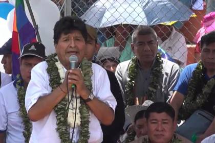 Evo Morales reitera: “Con el MAS o sin el MAS, vamos a ir, eso está garantizado”