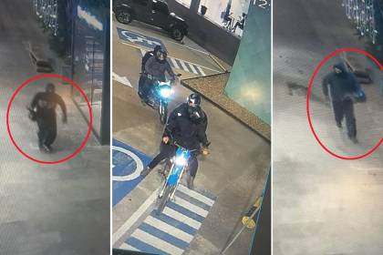 Asalto en joyería en Santa Cruz: Cámaras de seguridad captaron a cuatro delincuentes