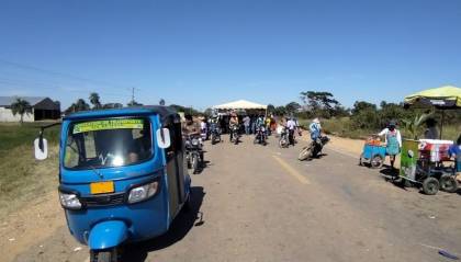 Movilizados en San Julián descartan suspensión del bloqueo; decenas de camiones están parados en la ruta