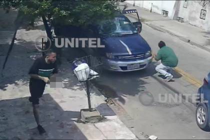 Sale a la luz el video de un hombre armado escapando de la zona donde balearon a un policía 