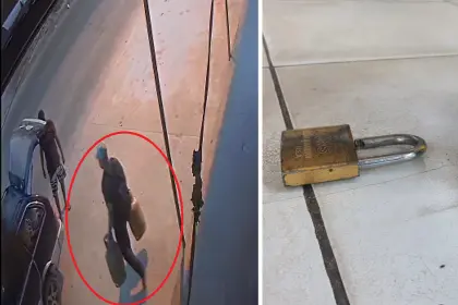 Video: Así fue como un sujeto entró a robar a una panadería en Santa Cruz