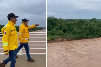 Porongo activa emergencia tras crecida del río Piraí y evalúa suspender clases presenciales