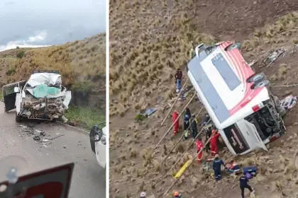 Tragedia en la ruta Cochabamba – La Paz: Ocho muertos tras choque entre una flota y un minibús